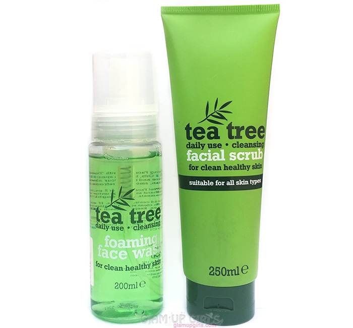 Tea Tree Cleansing Foaming Face Wash and Facial Scrub