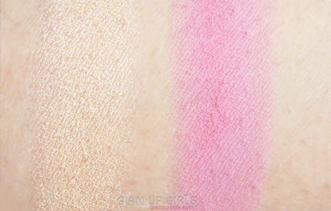 BH Cosmetics Floral Blush Duo in Daisy Swatch