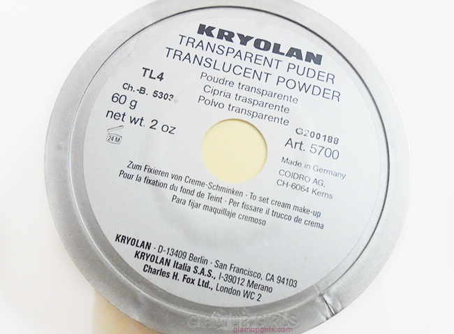Kryolan Translucent Powder in TL4 is dupe for  Ben Naye Banana Powder