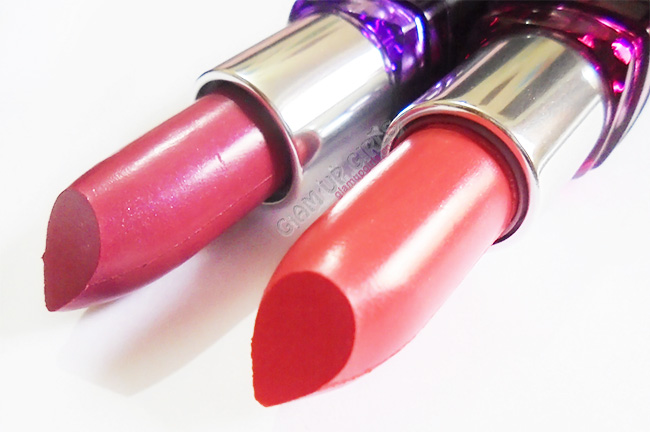 Maybelline ColorShow Lipsticks in Sweet Orchid and Pink Please - Review and Swatches