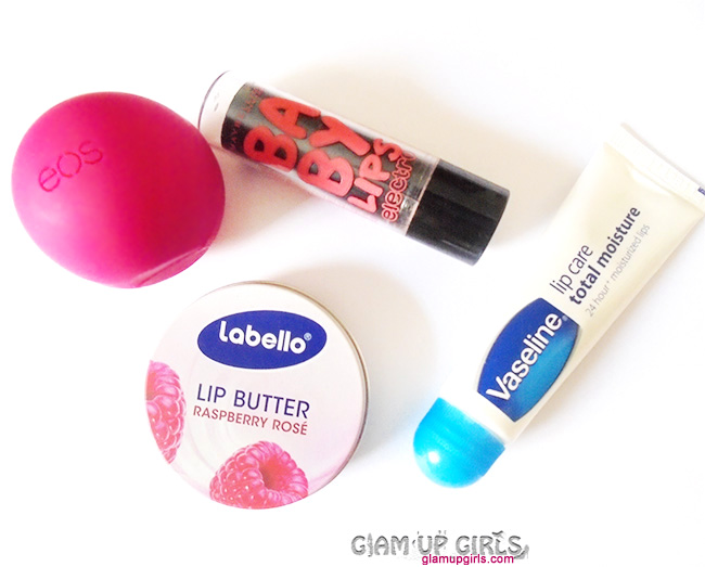 Favorite Lip Balms Vaseline, EOS, Maybelline and Labello - Short Reviews