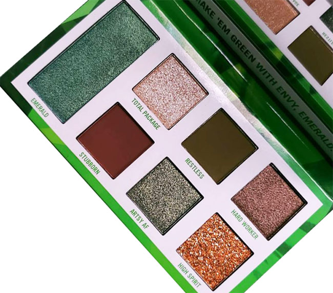 BH Cosmetics Birthstone Collection Emerald for May Eyeshadow Palette - Review and Swatches 