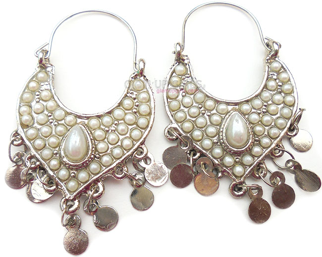 Traditional Pearl Studded Earrings 
