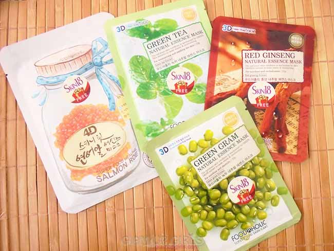 Foodaholic 3D and 4D Essence Masks from Skin18 - Review
