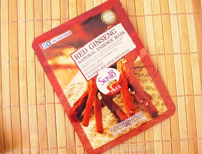 Foodaholic 3D Red Ginseng Natural Essence Mask from Skin18