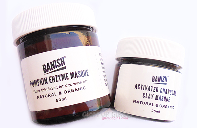 Banish Pumpkin Enzyme Mask and Activated Charcoal Clay Mask