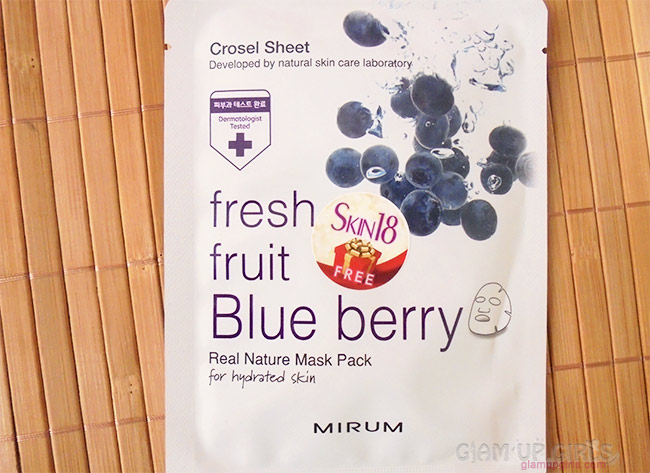 Mirum Fresh Fruit Blue Berry Real Natural Mask Pack from Skin18