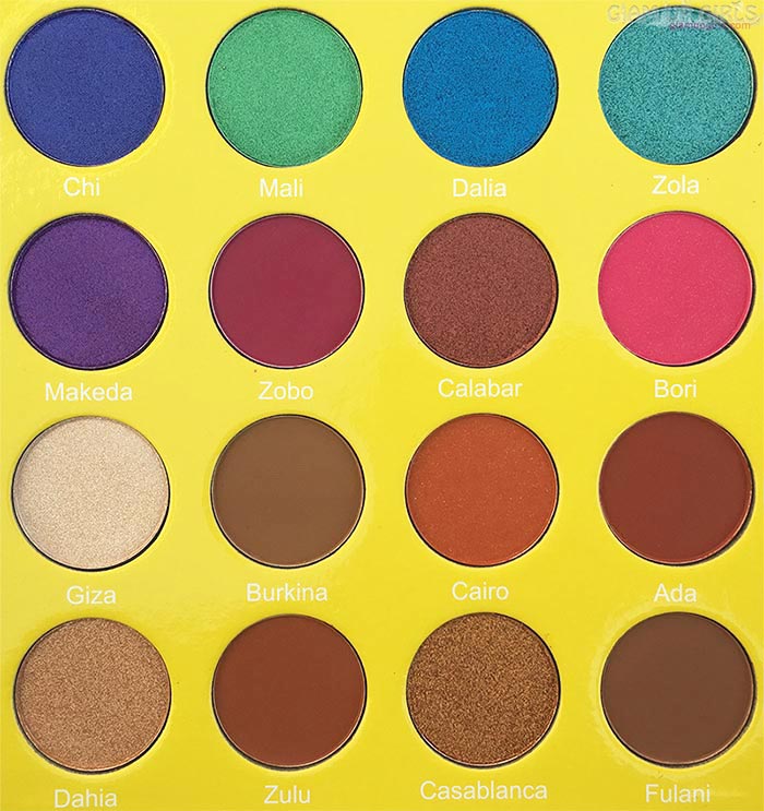 Juvia's Place The Masquerade Eyeshadow Palette Close up