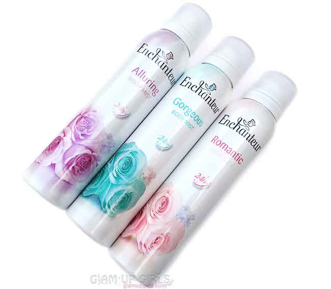 Enchanteur Body Mist 24 hours in Alluring, Gorgeous and Romantic