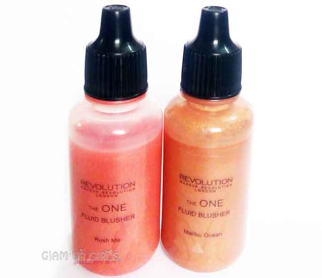 Makeup Revolution The one Fluid Blusher in Rush Me and Malibu Ocean