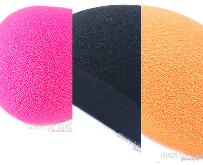 Comparison of Sigma Beauty 3DHD Blender, The beauty blender and RT miracle complexion sponge