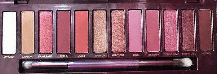 Urban Decay Naked Cherry Eyeshadow Palette Close Up