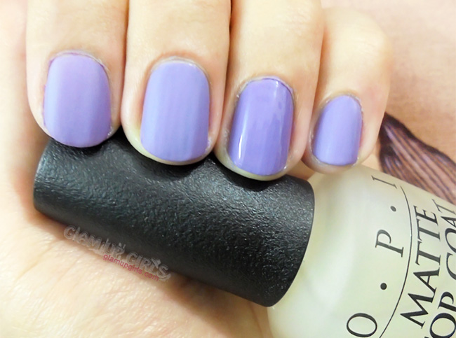 OPI Matte Top Coat and Nail Lacquer Do you lilac it 