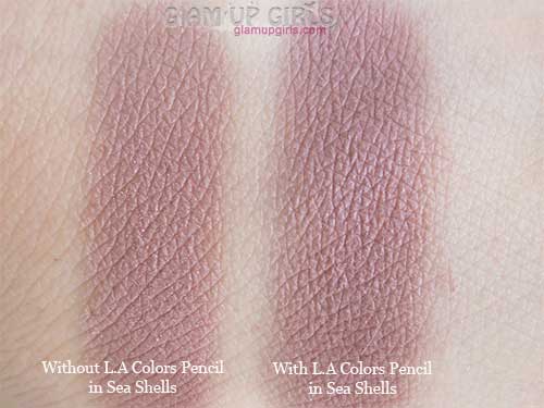 L.A. Colors Jumbo Pencil in Sea Shells - Review and Swatches
