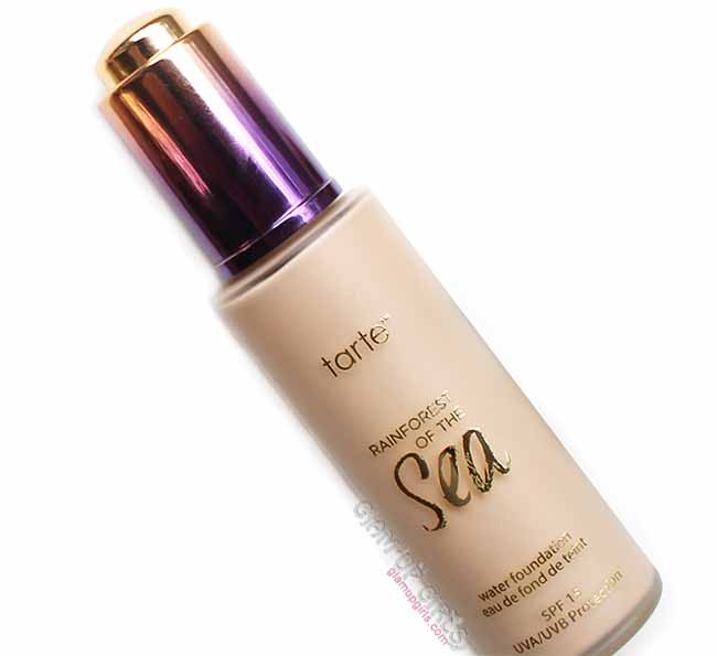 Tarte Rainforest of the Sea Water Foundation SPF15, Review and Swatches