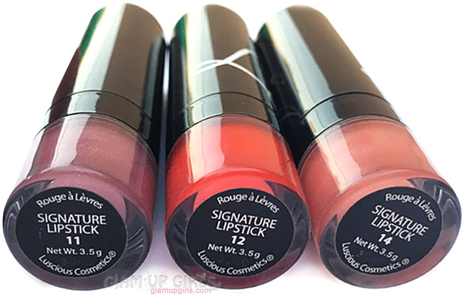 Luscious Cosmetics Signature Lipsticks