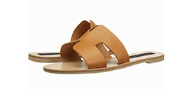 Steve Madden Greece cognac leather sandles