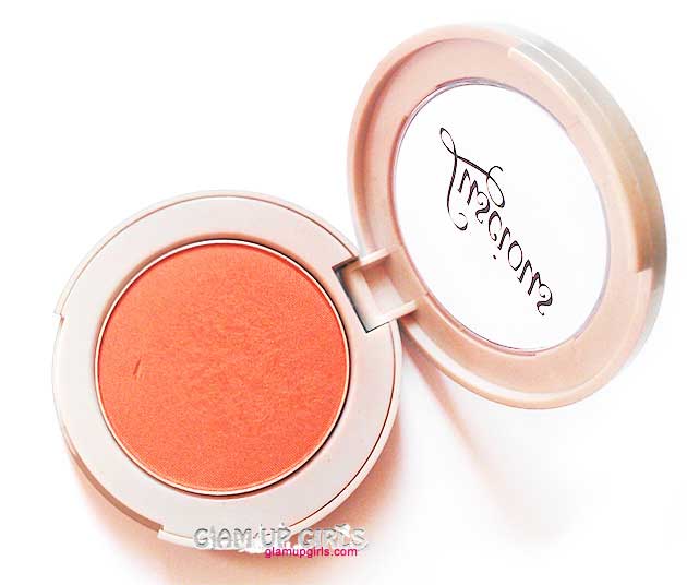 Luscious Cosmetics Powder Blush in Coral Glow - Review and Swatches