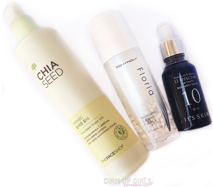 Toner, essence and ampoule