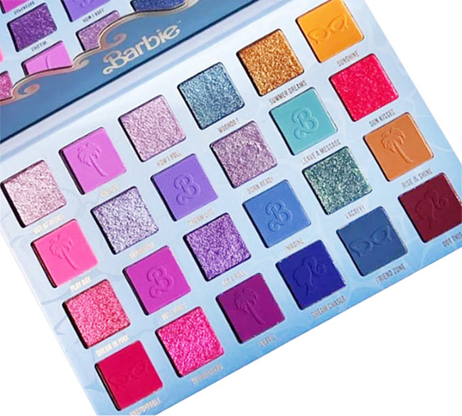 Glamlite Barbie Eyeshadow Palette - Review and Swatches