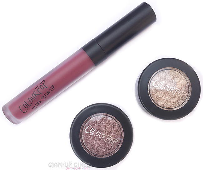 ColourPop Sweet Set, Ultra Satin Wink, Super Shock Shadow Tinsel and Koosh - Review and Swatches 