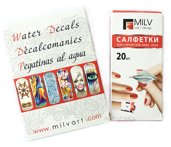 Milvart Water Decals Nail Designs and Decal remover