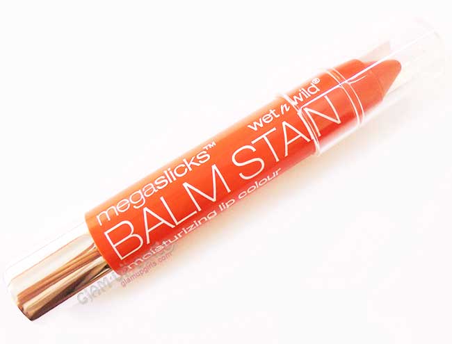 Wet n Wild Mega Slicks Lip Balm Stain in See If I Carrot - Review and Swatches 