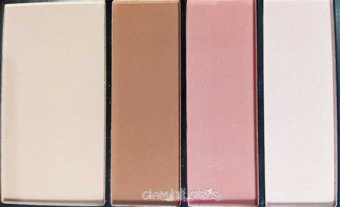 Makeup Revolution Protection Palette in Light/Medium - Silky Touch Anti Shine Powder, Contouring Bronze, Contouring Blush, Contouring Highlighter