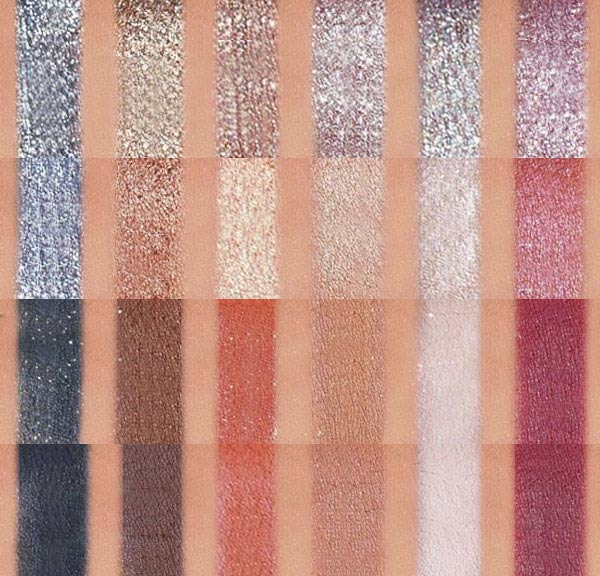 Swatches of Tati Beauty Textured Neutrals Vol 1 Eyeshadow Palette