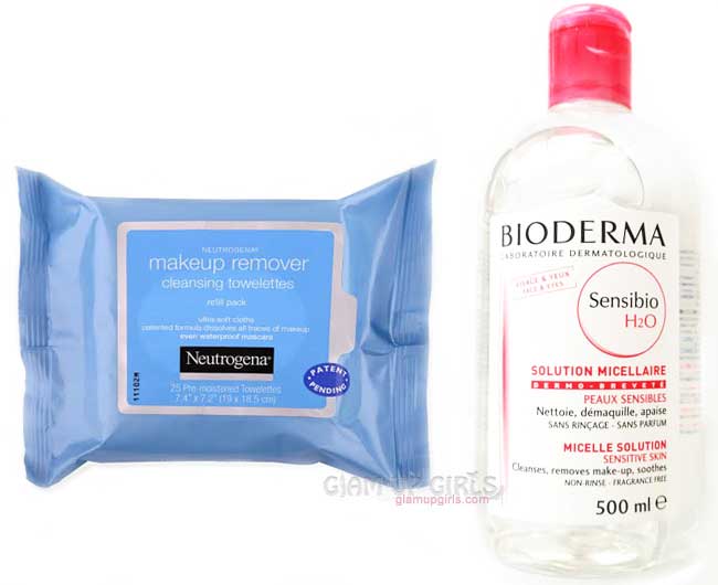 Makeup Remover Cleansing Towelettes and bioderma sensibio h2o micelle solution