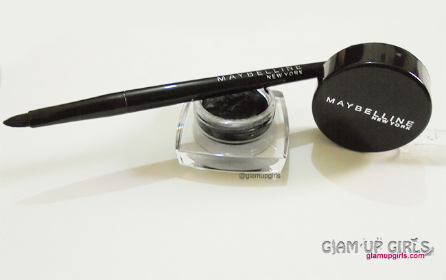 Maybelline Eye Studio Lasting Drama Gel Eyeliner upto 36 hrs in Black - Review and Swatches