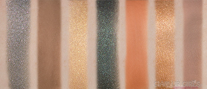 ABH Prism Swatches L to R: Dimension, Parallel, Pyramid, Throne, Saturn, Eternal, Lure