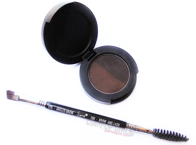 Sigma Brow powder and dual ended brow brush