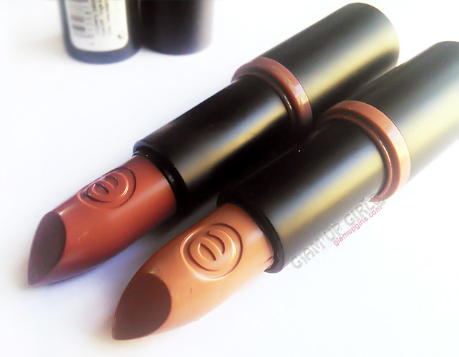 Essence longlasting lipstick in shade Oh So Matte and Barely There - Review and Swatches