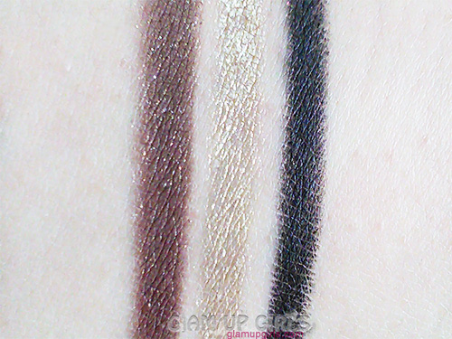 Sigma Beauty Extended Wear Eye Liner Balance , Enlighten and Boost - Swatches
