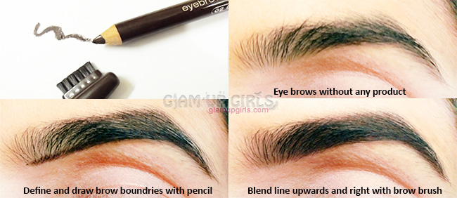 How to groom eye brows with essence pencil