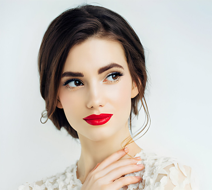 Bold Red Lips Valentine Day Makeup