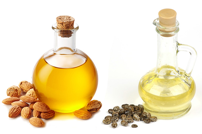 Almond oil and Castor oil for hairs